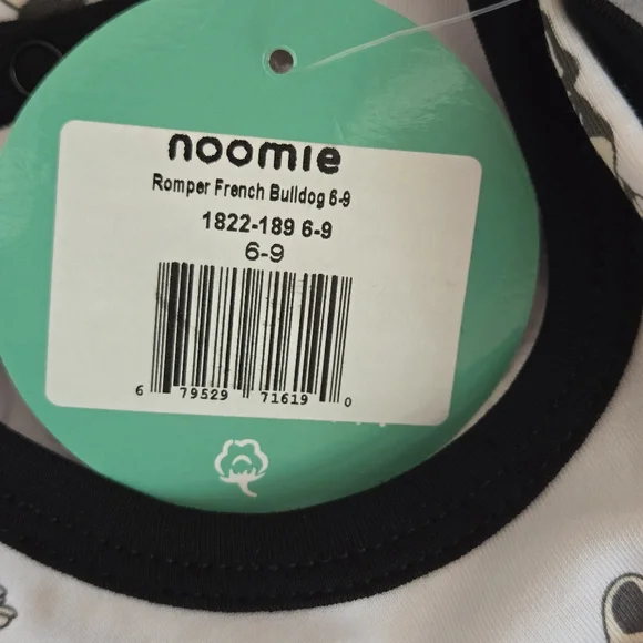 New Noomie Sleeveless Romper 6-9 Months - Picture 5 of 5
